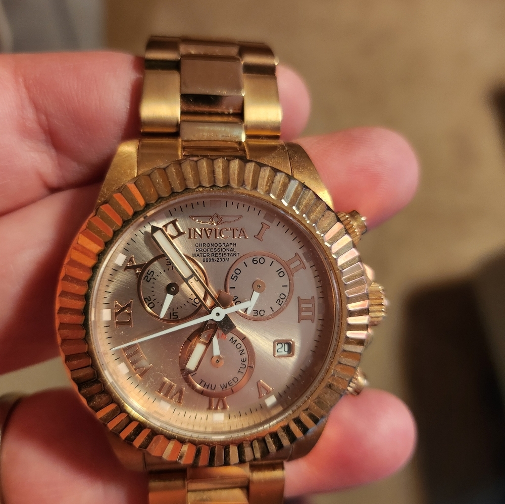 Womans gold Invicta watch